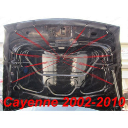 Porsche Cayenne (02-10) potah kapoty CARBON černý