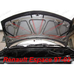 Renault Espace (97-02) potah kapoty CARBON černý