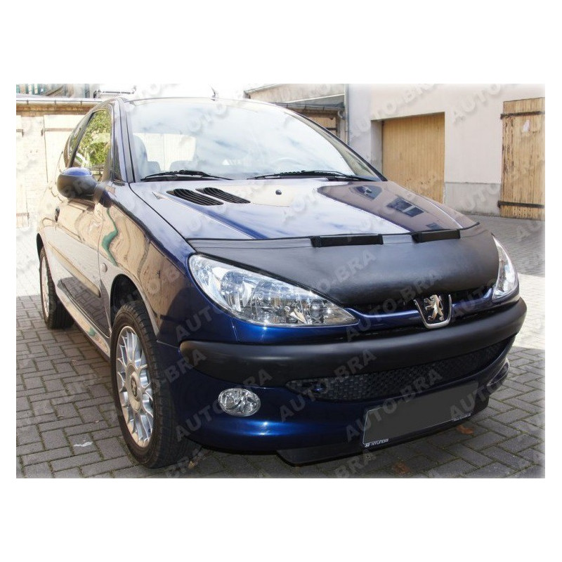 Peugeot 206 + CC (98-09) potah kapoty CARBON černý