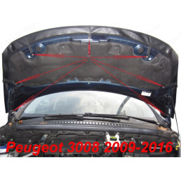 Peugeot 3008 (09-16) potah kapoty černý