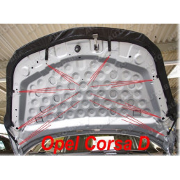 Opel Corsa D (06-14) potah kapoty černý