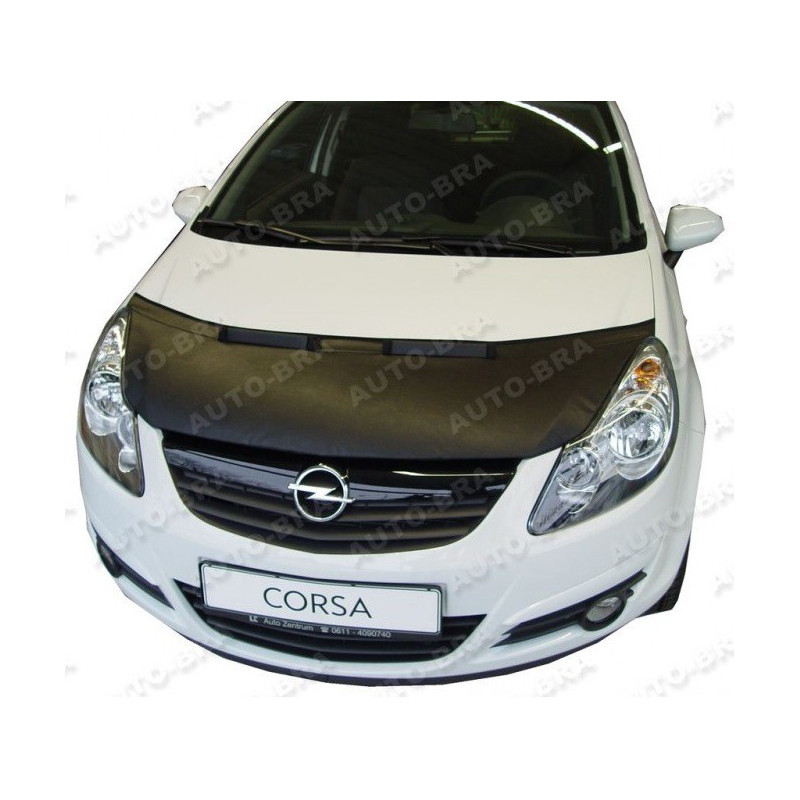Opel Corsa D (06-14) potah kapoty CARBON černý