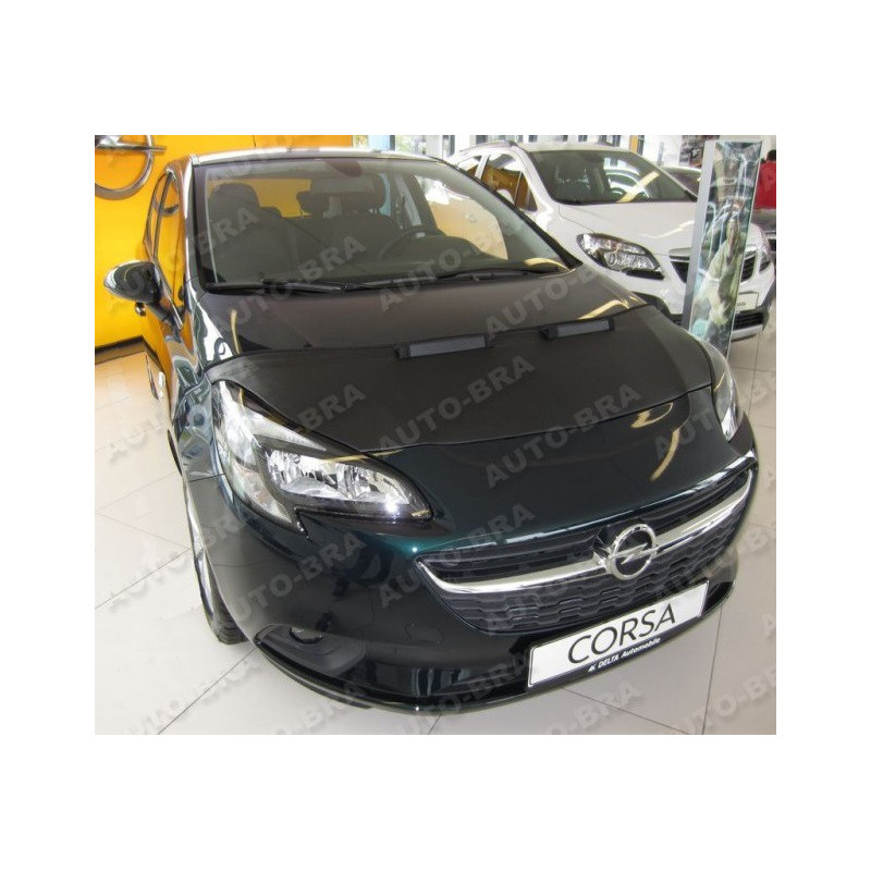 Opel Corsa E (14-19) potah kapoty CARBON černý