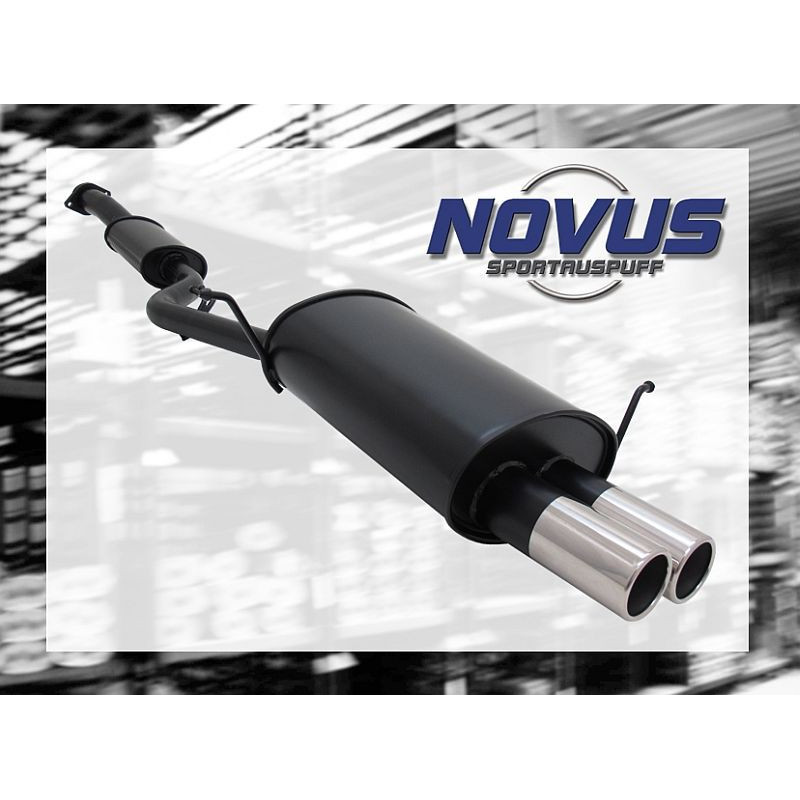 BMW E36 Compact 318ti sportovní výfuk NOVUS, koncovka 2x76mm