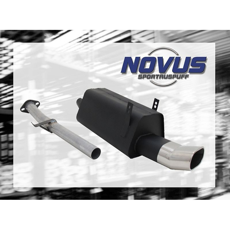 BMW E36 316i / 318i sportovní výfuk NOVUS, koncovka DTM 135x75mm