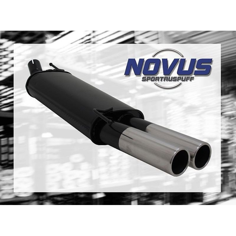 VW Golf 3 (1HXO/1EXO) sportovní výfuk NOVUS, koncovka 2x 76mm 