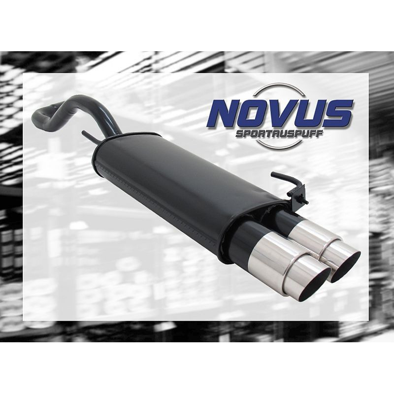 VW Polo 6N + 6N2 sportovní výfuk NOVUS, koncovka 2x90mm GP-DESIGN