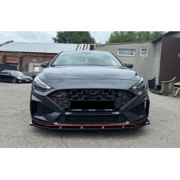 Hyundai i30 N (2020- ) přední tuning spoiler, ČERNÝ LESK
