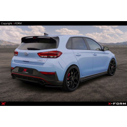 Hyundai i30 N (2020- ) spoilery zadního nárazníku, ČERNÝ LESK