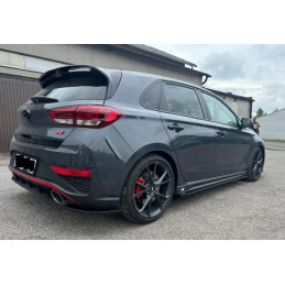Hyundai i30 N (2020- ) spoilery zadního nárazníku, ČERNÝ LESK