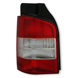 Zadní čirá světla VW T5 03-09 – červená/krystal