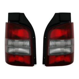 Zadní čirá světla VW T5 03-09 – červená/černá